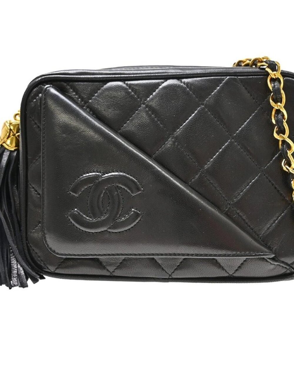 Best08 Chanel Black Lambskin Camera Bag KQ01791